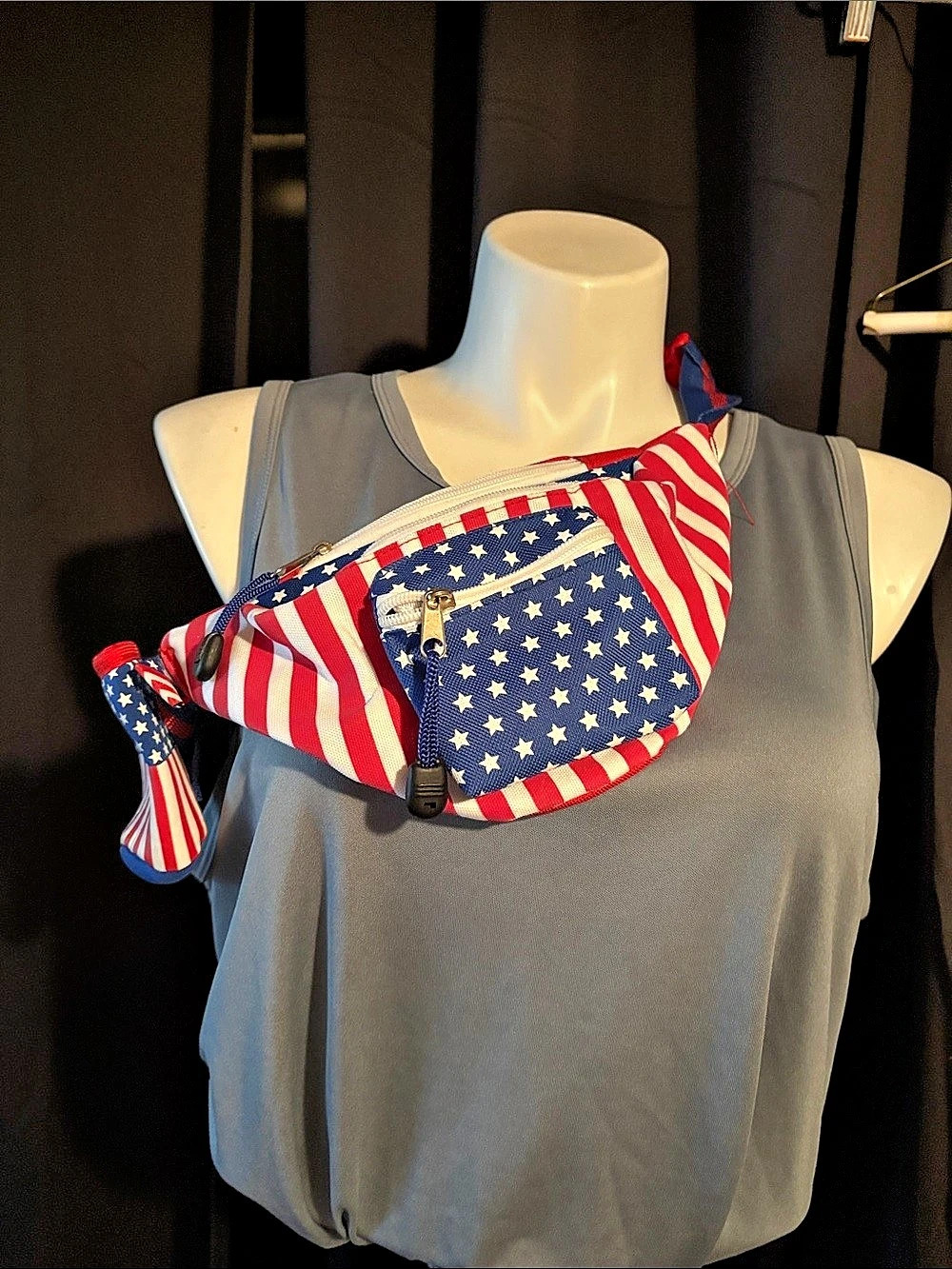 Flag Print Crossbody Bag